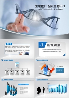 醫(yī)療生物基因科技PPT模板